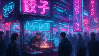 Cyberpunk Night Market 🌃 Lofi Beats for Coding, Focus & Neon Dreams
