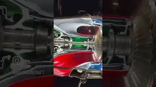 Go inside a PT-6 turboprop engine! #airplane #aviation #aeroplane #flying #pt6