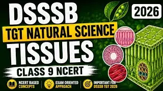 TISSUES for DSSSB TGT NATURAL SCIENCE #tissues #dsssbtgtnaturalscience  