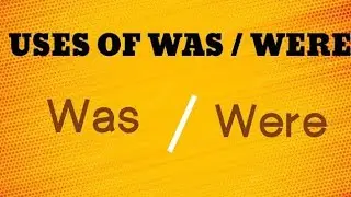 Use of was and Were// learn basic grammar/sentences of was and were//Shayan online learning.