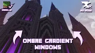 ♡ MINECRAFT OMBRE GRADIENT WINDOWS WITH TINTED GLASS ♡ NO MODS NEEDED ♡ IN DEPTH TUTORIAL ♡