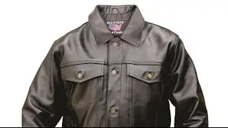 Allstate Buffalo Leather Trucker Jacket