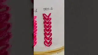Perfection comes with practice..,#embroidery #embroiderythread