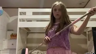 Cleaning my room with a twist