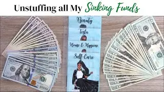 UNSTUFFING ALL MY SINKING FUNDS | HOW MUCH MONEY DID I SAVE? + COUPERT | ROCHELLE ADAMSON BUDGETS