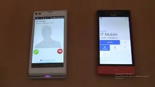 Incoming call&Outgoing call at the Same Time HTC 8S RED+Sony Xperia L