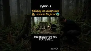Building the luxury secret house in the forest 🏡😱 #shorts #forest #survival #house #ai #forestlovers