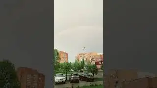 Красивая радуга после дождя