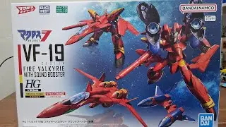 BANDAI HG VF-19 CUSTOM FIRE VALKYRIE WITH SOUND BOOSTER [Gimmick & Posing]