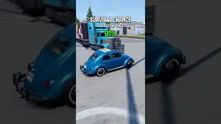 Would You Survive a Side Impact from a Semi Truck? 🧐 BeamNG.drive