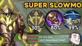 WHEN GLOBAL URANUS ABUSE THIS NEW SUPER SLOWMO EMBLEM AND BUILD IN SOLO RANKED GAME!! (pleas try)