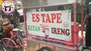 ES TAPE KETAN IRENG (INDONESIAN STREET FOOD)
