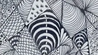 Beginner Friendly Zentangle Pattern #10 | Relaxing Art