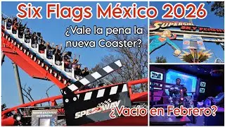 Six Flags Mexico February 2026 | New roller coaster and empty park