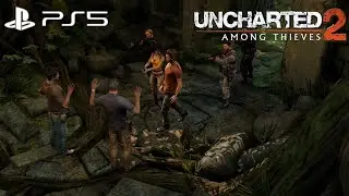 Uncharted 2: Among Thieves Remastered - Flynn Captures Nate & Sully 1080p PS5