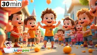 🎉🚜 Popcorn, Trains & Balloons! | Lipapaa Kids Songs Mega Mix 🎶