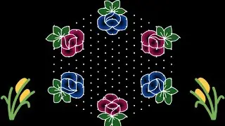17*9 dots Rangoli /Sankranthi Chukkala Muggulu/Diwali Muggulu/Thipkyanchi rangoli/dasara rangoli 