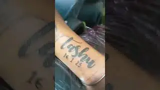 Tashu name tattoo #partik New look tattoo studio near Narela Bus stand #mob 8307724957#