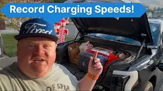 Best ever Tesla charging speeds in my Ford Lightning!