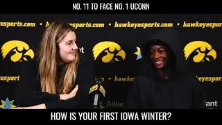 Hawkeyes' Chit Chat Wright Thinks Iowa Snow Is Neat