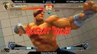 Scan USF4 Invitational: Alioune (Sagat) vs Milligano (Dicta) - Grand Final