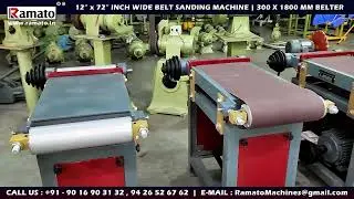 12x72 Ramato&reg; Belt Grinder | 3HP Industrial Abrasive Machine for Metal Fabrication | 300x1800mm Belt