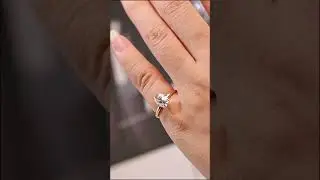 Solid Gold Old Mine Elongated Cushion Moissanite Engagement Ring | Vintage Glow & Elegant Design