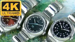 Часы Orion – Sylph (бордовый с чёрным перламутром) и Field Standard II; демонстрация моделей