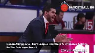 Du&scaron;an Alimpijević Red Star Round 1 EuroLeague Best Sets & Offense