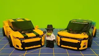 76935 Lego Speed Champions Camaro ZL1 Bumblebee Re-Color Instructions and Comparison