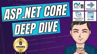 ASP.NET CORE DEEP-DIVE in .NET 11 🚀 8 HOURS | ASP.NET CORE Tutorial
