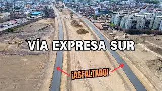 ¡Todo asfaltado! | Vistas aéreas de la Vía Expresa Sur | Lima Perú 2025