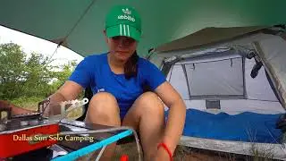 Dallas Sun Solo Camped Overnight in the Deep Jungle Relaxing ASMR