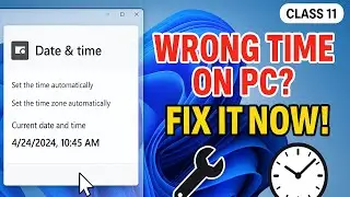 Computer Class 11: 📌 How to Change the Date and Time in Windows 10 | Step-by-Step Guide ⏰💻