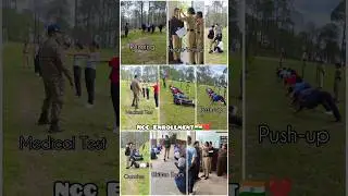 NCC Girls Enrollment🇮🇳 NCC Bharti🥰 NCC Joining 2024☺️ #bhawanajoshiofficial #minivlog #ncc #joining