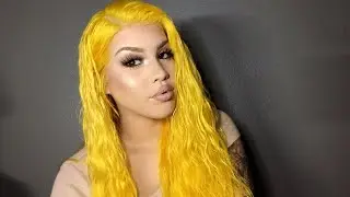 My new AFFORDABLE YELLOW wig | SuperNova Hair