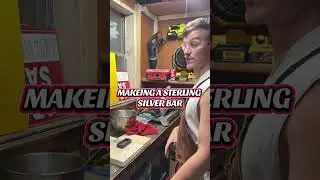 Making A Sterling Silver Bar! Smelting With an Idiot