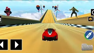 Super Hero Mega Car Ramp Stunt 🔥 Extreme Jump & Crash Gameplay