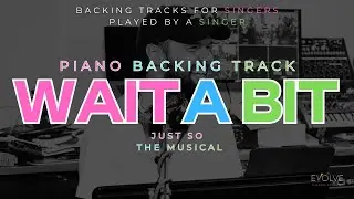 Wait A Bit (Just So) Piano Backing Track/Karaoke l Instrumental