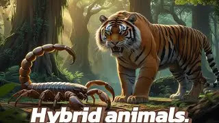 Hybrid animals. Description tiger, lion, bear, hedgehog, cat,.😍🤩👍🥰😘🧠