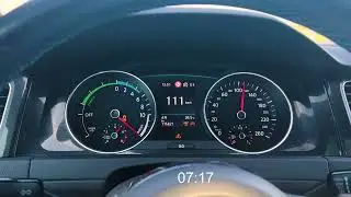 Volkswagen Golf 7 GTE 204hp STOCK ACCELERATION 0-133