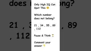 Only High IQ People Get This Right 😏 | Math IQ Test
