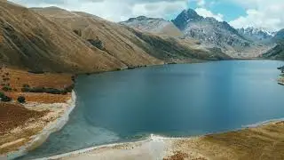 Laguna Querococha - Mapa Per&uacute; - Mavic air 2