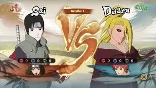 Naruto Storm 4 Dublado PT-BR Sai e Kankuro vs Deidara e Sasori (Grande Guerra Ninja)
