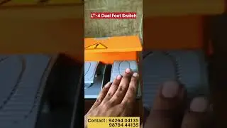 Dual Pedal Foot Switch. 240V 10A with Metal Body.