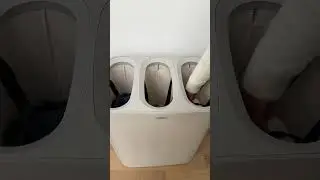 Home Organization - 3 compartment hamper with removable laundry bags