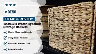 Assembly and Review - Water Hyacinth Storage Baskets