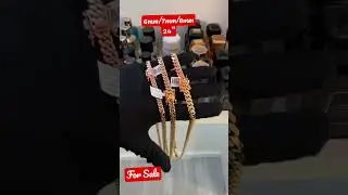 Side by Side Miami Cuban Link 6MM, 7MM and 8MM.
