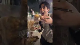 Korean Tried Eating Pani Puri with Chopsticks🥢 | Indian Street Food Challenge!#koreaninindia #food