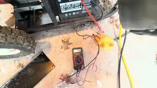 Checking neutral ground bond on a generator. 